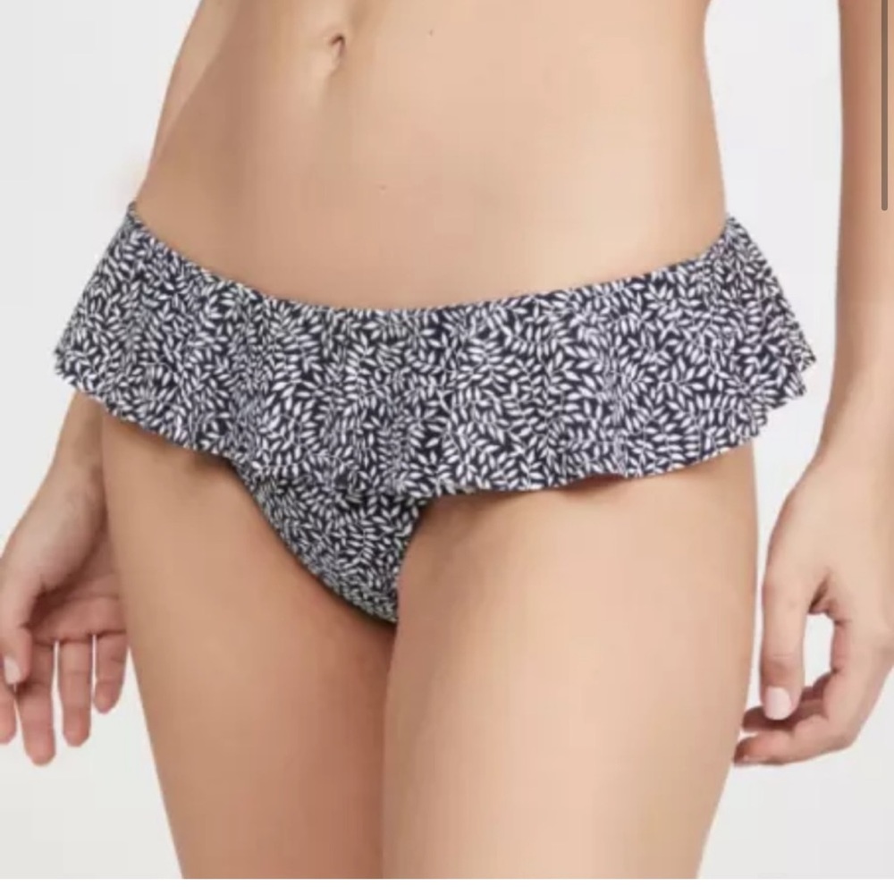 Tory Burch Printed Ruffle Swim Bottoms